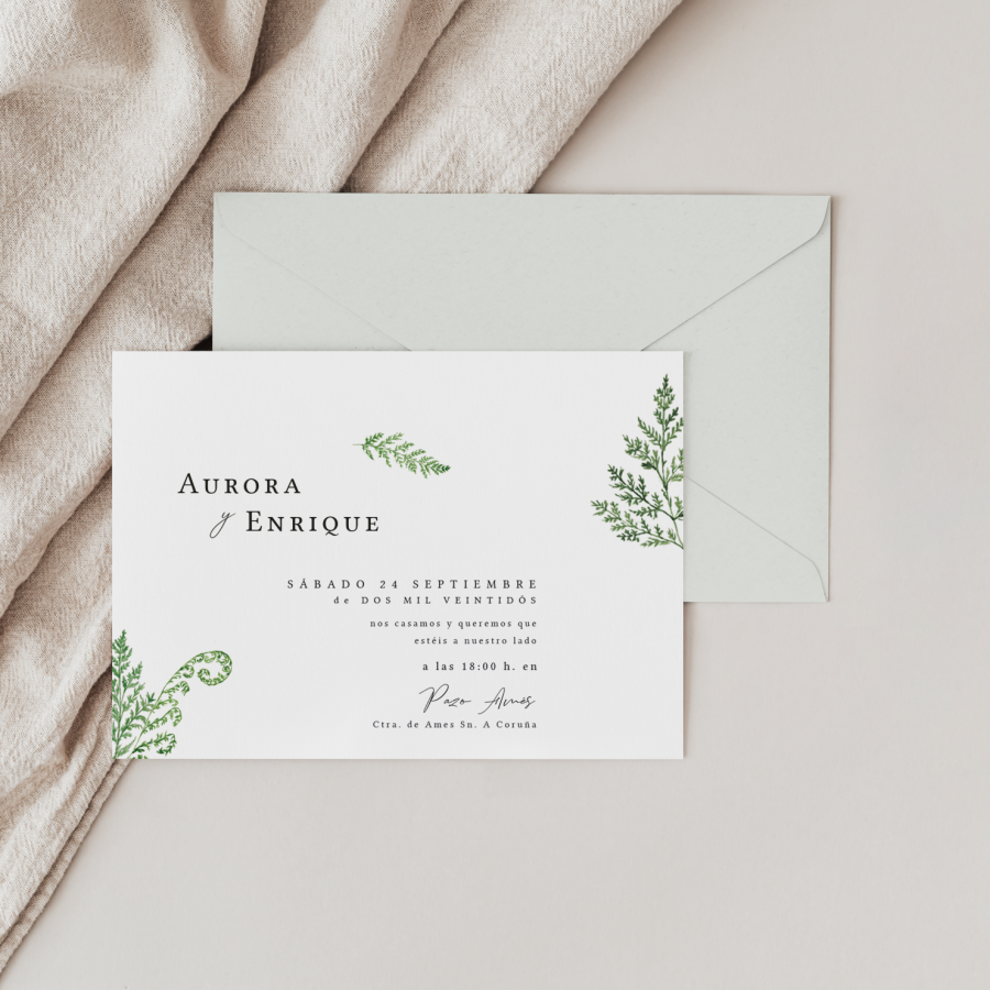 Invitación de boda Fento - Imagen 2