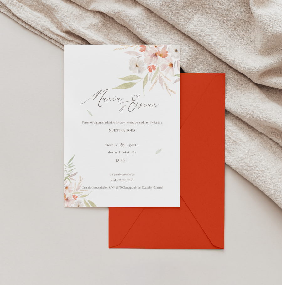Invitación de boda Bouquet Floral - Imagen 5