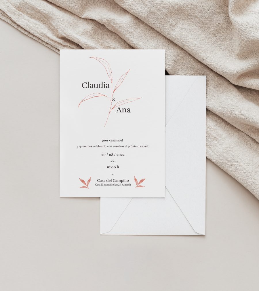 Invitación de boda Nature - Imagen 2