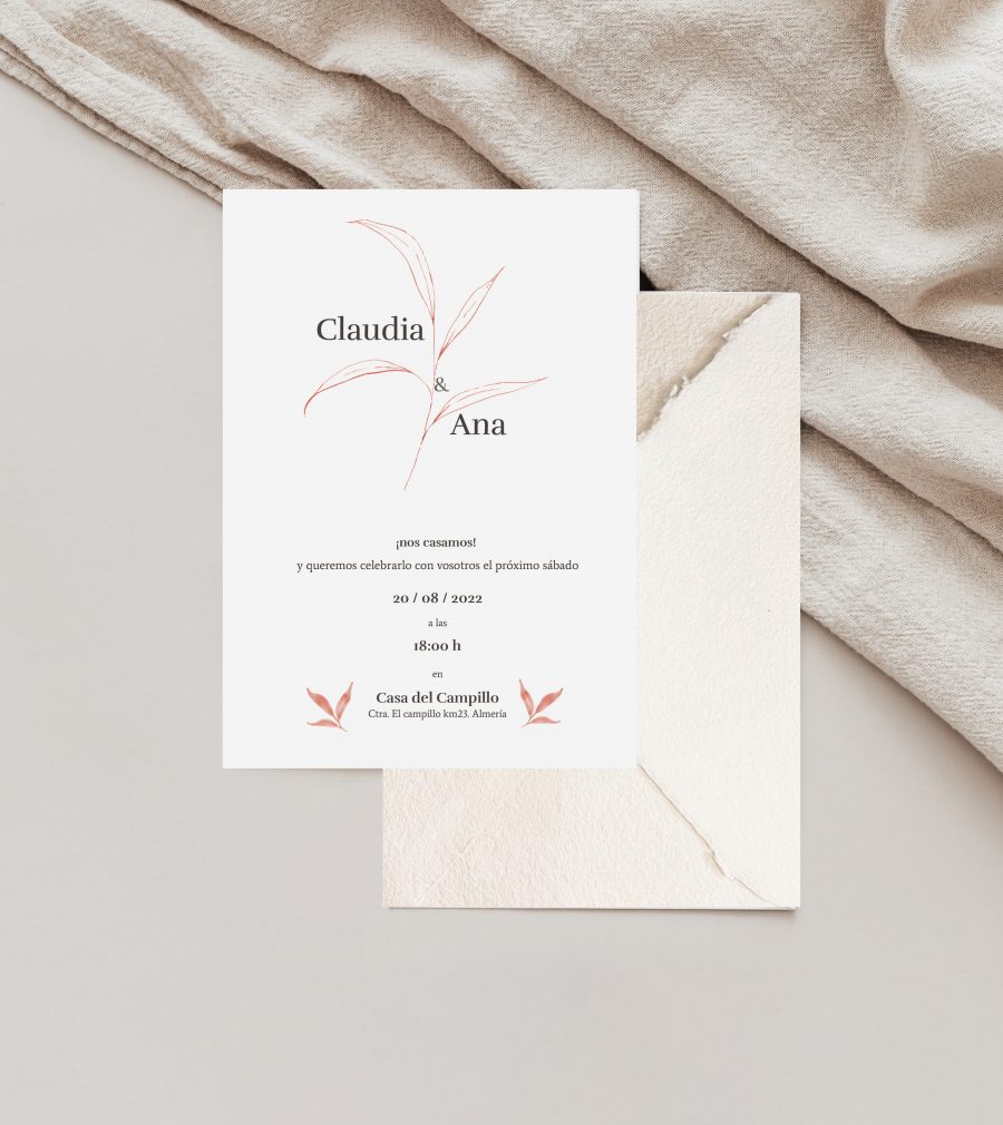 Invitación de boda Nature - Imagen 6