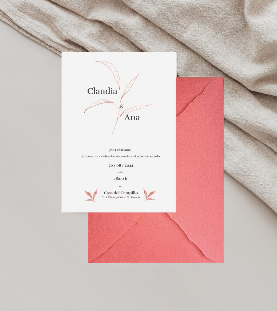 Invitación de boda Nature - Imagen 8