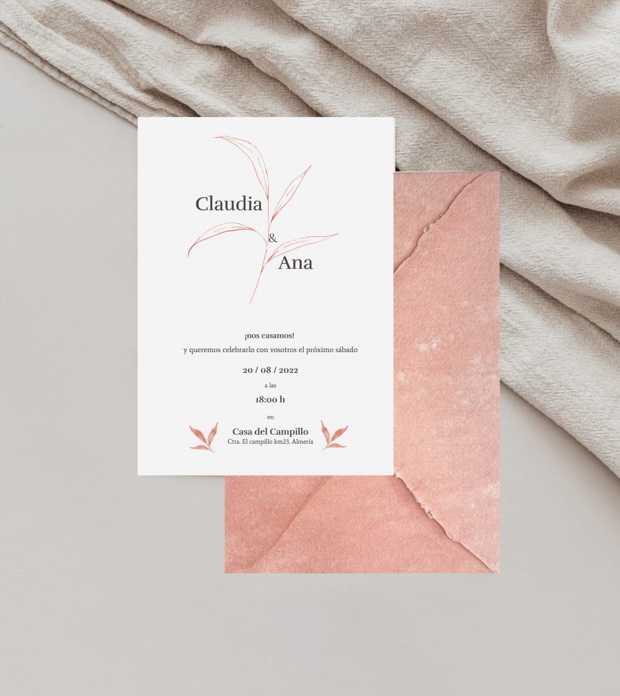 Invitación de boda Nature - Imagen 7