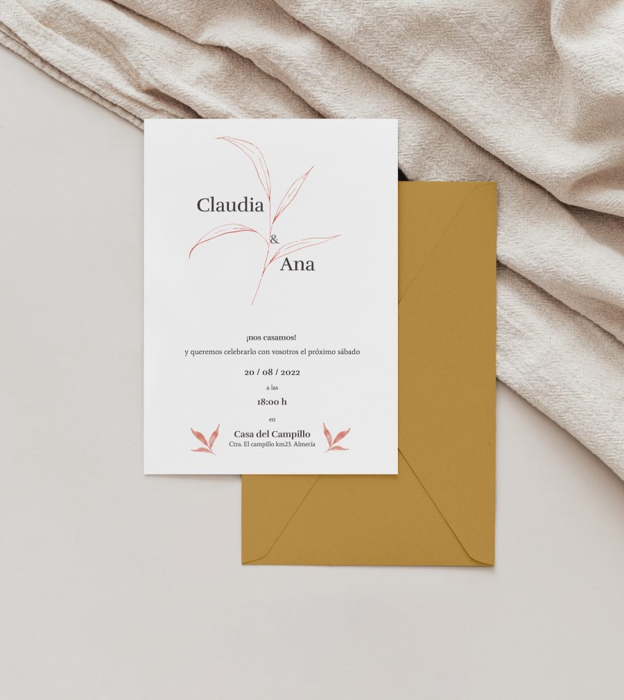 Invitación de boda Nature - Imagen 3
