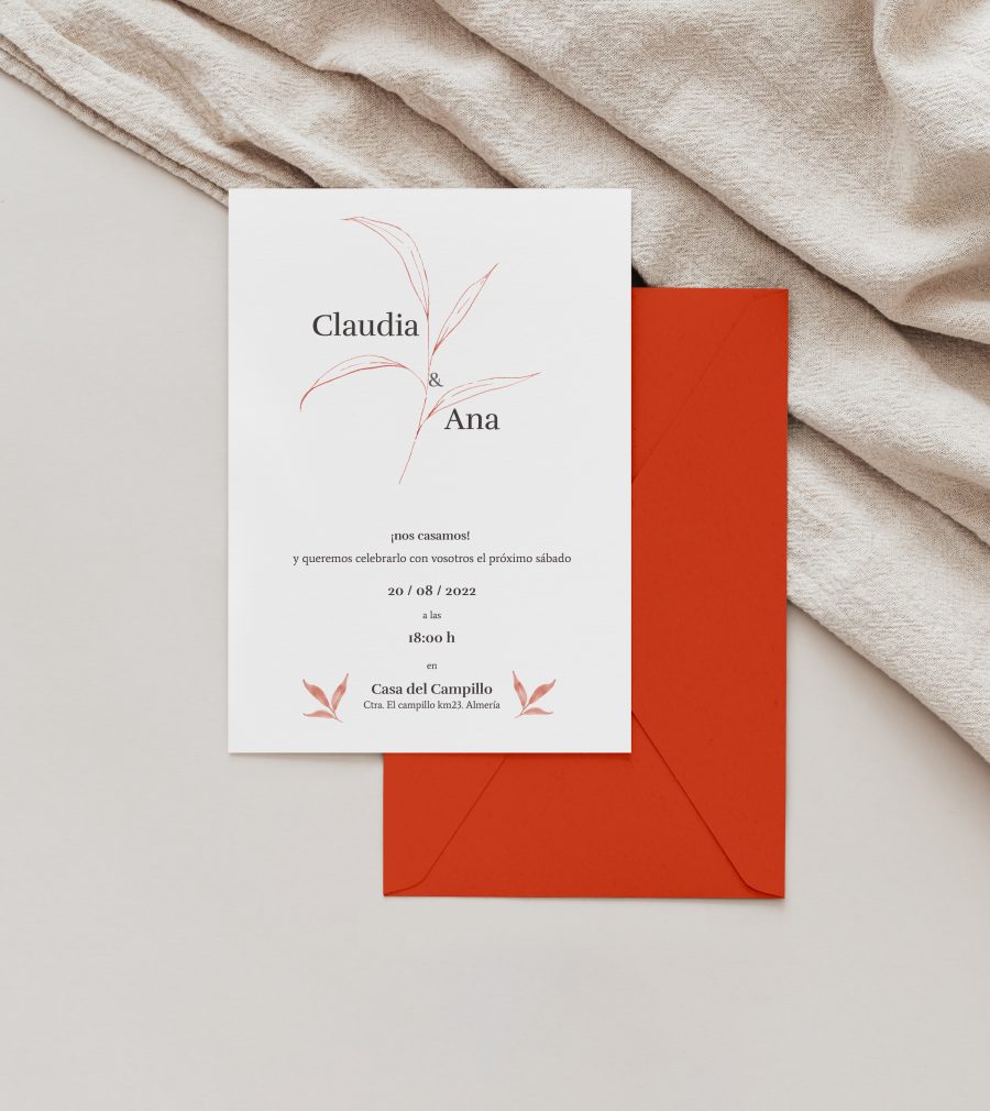 Invitación de boda Nature - Imagen 4