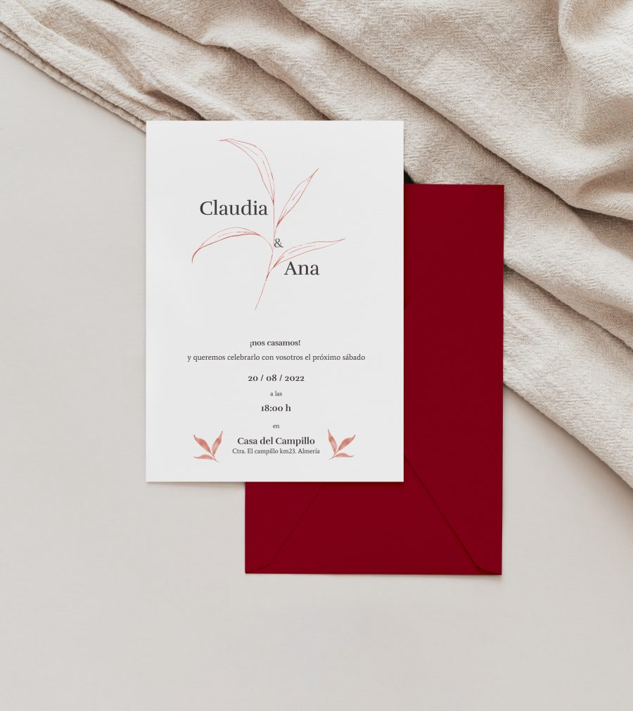Invitación de boda Nature - Imagen 5