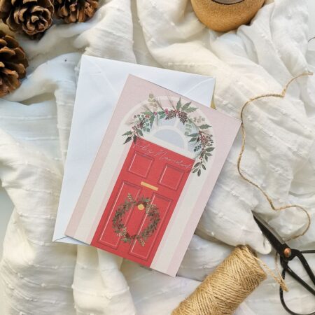 Tarjeta de Navidad - Puerta de Navidad